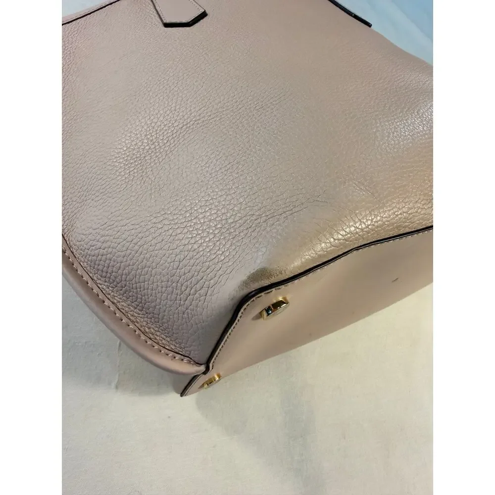 Michael Kors Jane Large Tote Bag Soft Pink Pebbled Leather